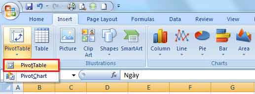 Pivot Table cơ bản và năng cao