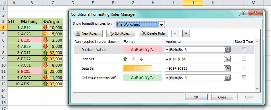 conditional formatting dinh dang theo dieu kien 3