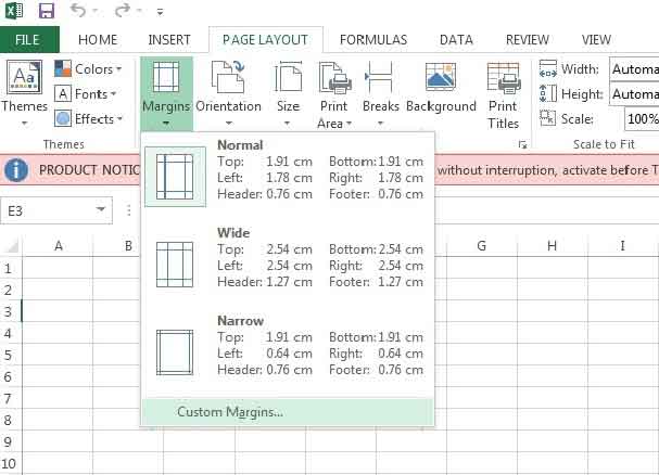 can chuan le trong excel