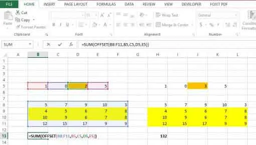 Kết hợp hàm offset và hàm sum 2 ham offset va ham sum