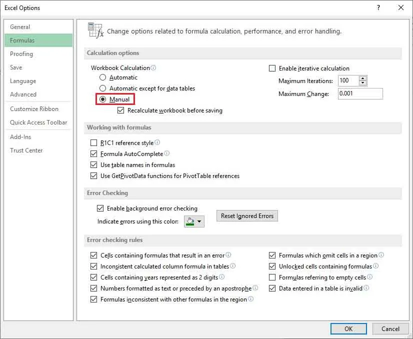 Excel không nhảy công thức 7 excel không nhảy công thức