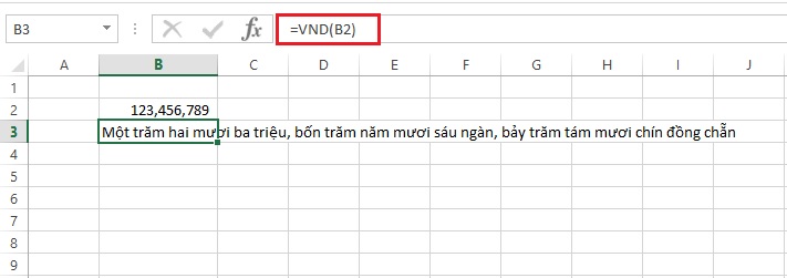 Đổi số thành chữ trong Excel