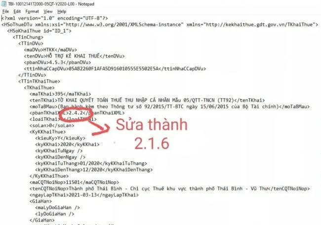 iTaxViewer 2.6.0 phần mềm đọc tờ khai thuế xml mới nhất 2025 18 iTaxViewer mã hồ sơ (395) hoặc phiên bản 2.4.2 không đúng