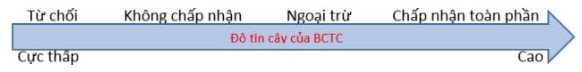 Đọc và phân tích báo cáo tài chính 11 Kiểm toán viên sẽ nhận xét về độ trung thực của BCTC dựa trên 4 mức độ