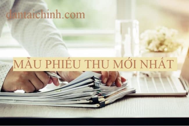 Mẫu phiếu thu mới nhất