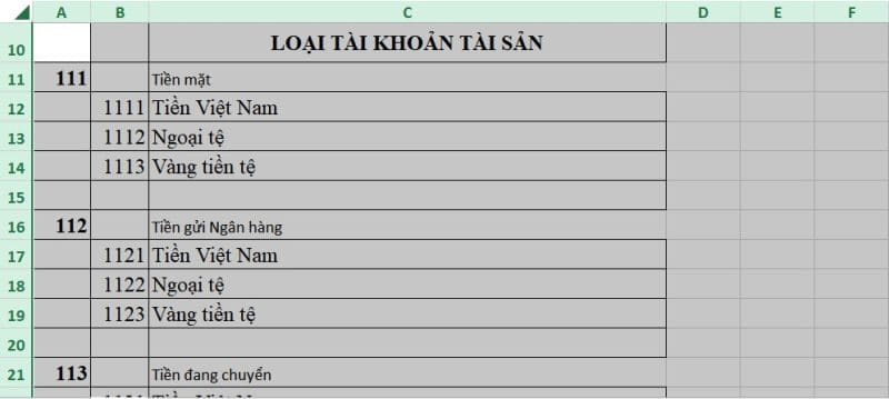 Cách ẩn dòng, cột trong Excel