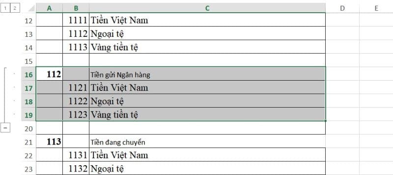 Cách ẩn dòng, cột trong Excel