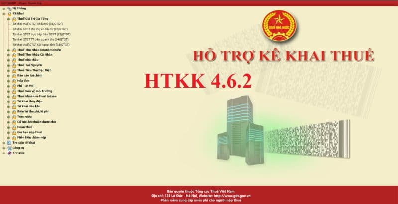Tải phần mềm HTKK 4.6.2 ngày 16/11/2021