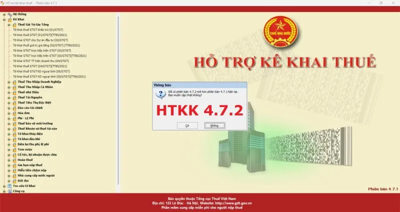 Tải phần mềm HTKK 4.7.3 ngày 16/03/2022