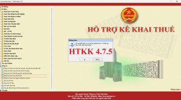 HTKK 4.7.5 ngày 21/03/2022 phần mềm hỗ trợ kê khai thuế