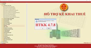 Phần mềm hỗ trợ kê khai thuế HTKK 4.7.8 ngày 02/04/2022