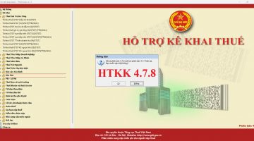 Phần mềm hỗ trợ kê khai thuế HTKK 4.7.8 ngày 02/04/2022