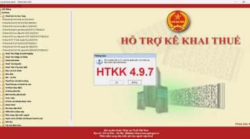 Phần mềm HTKK 4.9.7 ngày 28/11/2022 hỗ trợ kê khai thuế