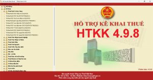 Phần mềm HTKK 4.9.8 ngày 28/12/2022 hỗ trợ kê khai thuế