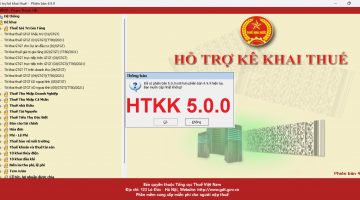 HTKK 5.0.0 ngày 17/1/2023 Sửa lỗi thông tin người nộp thuế sai