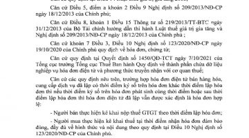 cv 1586-tct-cs ngày lập và ngày ký hóa đơn điện tử khác nhau
