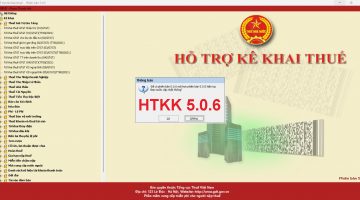 Download phần mềm HTKK 5.0.6 ngày 5/5/2023 mới nhất