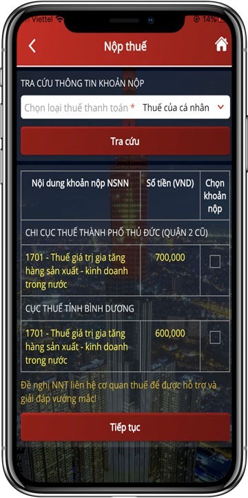 sử dụng etax mobile 2