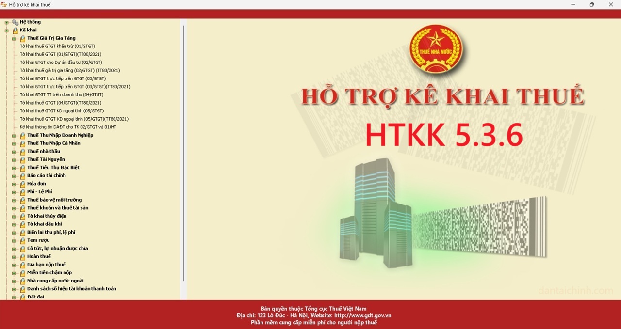 Tải HTKK 5.3.6 ngày 25/04/2025 2 Tải HTKK 5.3.6 ngày 25/04/2025