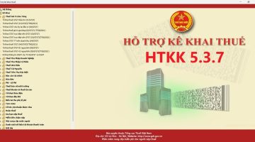 Nâng cấp phần mềm HTKK 5.3.7 ngày 01/07/2025