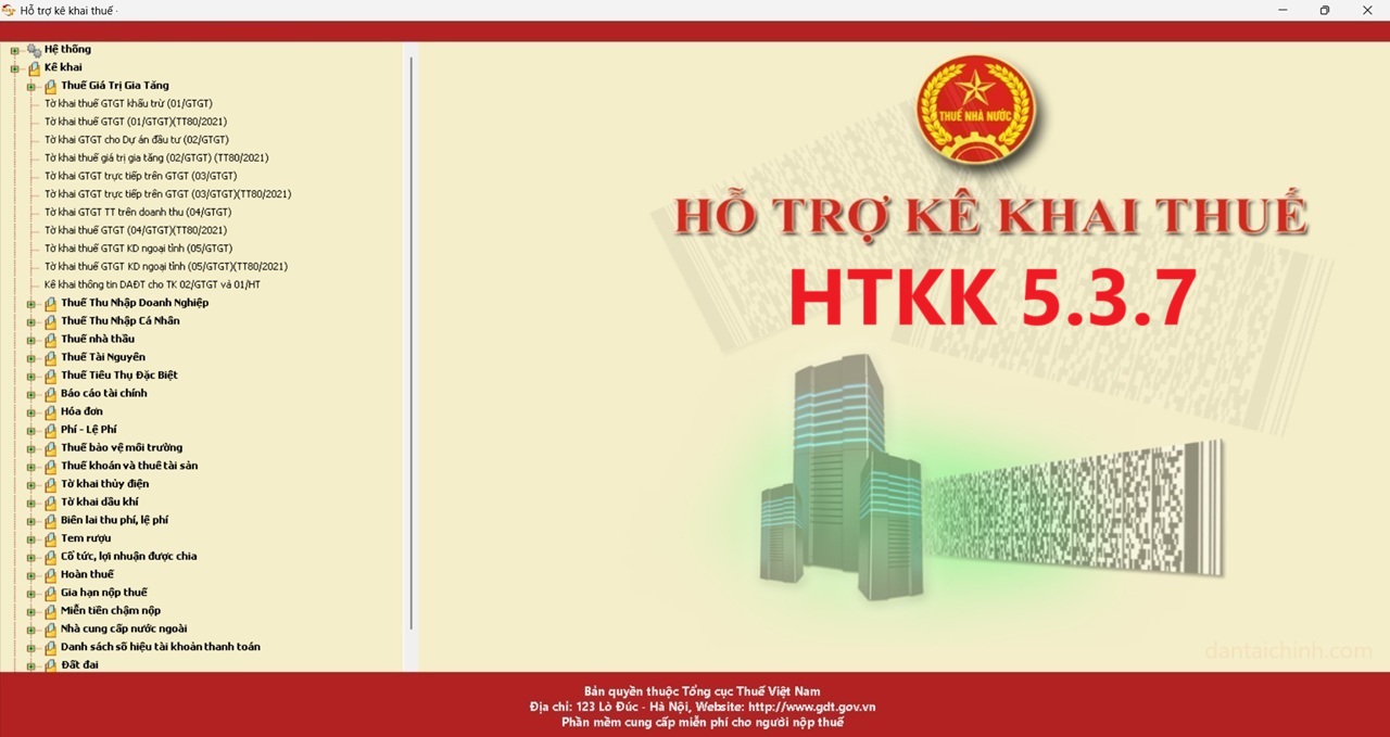 Nâng cấp phần mềm HTKK 5.3.7 ngày 01/07/2025 2 Nâng cấp phần mềm HTKK 5.3.7 ngày 01/07/2025