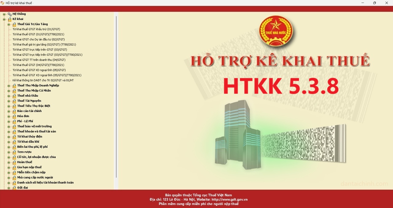 Cập nhật ứng dụng HTKK 5.3.8 ngày 19/07/2025 2 Cập nhật ứng dụng HTKK 5.3.8 ngày 19/07/2025