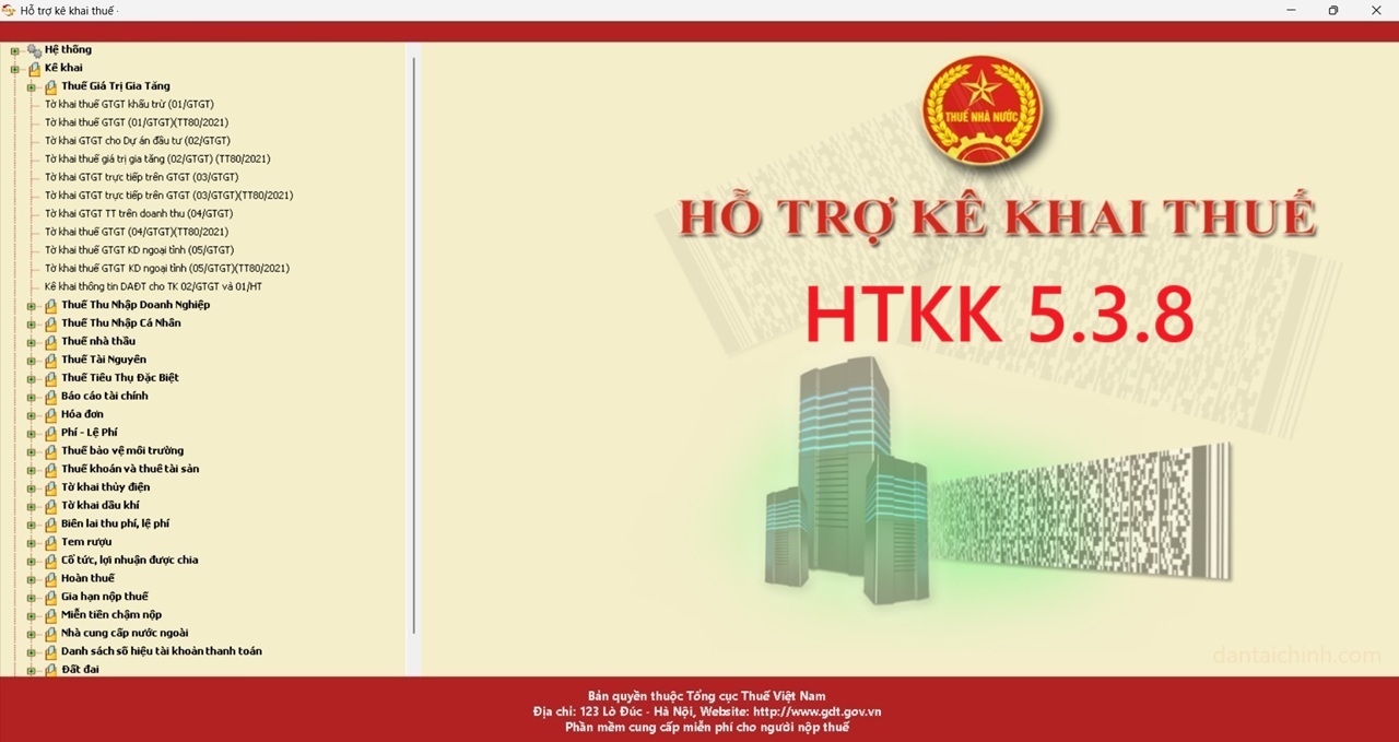 Link download phần mềm HTKK 5.3.9 ngày 24/07/2025 2 Link download phần mềm HTKK 5.3.9 ngày 24/07/2025