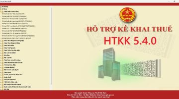Nâng cấp HTKK 5.4.0 ngày 04/08/2025
