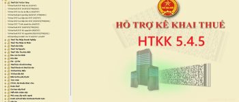 Nâng cấp ứng dụng HTKK phiên bản HTKK 5.4.5