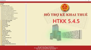 Nâng cấp ứng dụng HTKK phiên bản HTKK 5.4.5