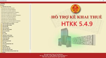 Nâng cấp ứng dụng HTKK 5.4.9 ngày 26/11/2025