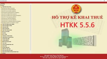 Lưu ý quan trọng khi sử dụng HTKK 5.5.6